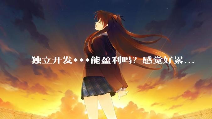 独立开发***能盈利吗？感觉好累...