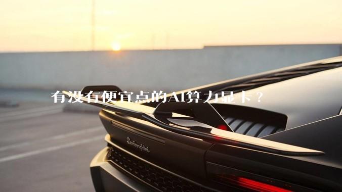 有没有便宜点的AI算力显卡?